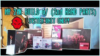 20K BUDGET GAMING PC BUILD w 2nd HAND PARTS SYSTEM UNIT ONLY│GAMEKMCOOLMAN AURORA CASE UNBOXING [upl. by Wren768]