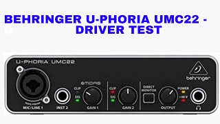 StepbyStep Guide To Install The Behringer UPhoria UMC22 Driver [upl. by Acsirp940]