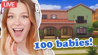 building a NEW house for my 100 baby challenge  100 Infant Bonus [upl. by Mariska194]