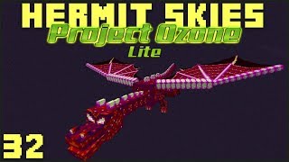 Hermit Skies 32 Chaos Guardian Fight Project Ozone Lite Skyblock Modded Minecraft [upl. by Elvah338]