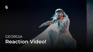 🇬🇪 AZERBAIJANI REACTS TO IRU  ECHO  Eurovision Georgia 2023 [upl. by Aleciram776]