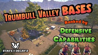 Trumbull Valley Bases Guide for ULTIMATE BASE DEFENSE  State of Decay 2 [upl. by Enogitna]