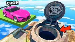 GTA 5 CHOP PUSHED ME INTO ENDLESS HOLE PARKOUR CHALLENGE [upl. by Lynette]