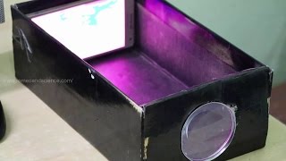 Making HD Film Projector using Smartphone amp Shoe Box at Home [upl. by Yerahcaz]