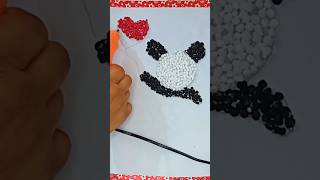 Cute Panda craftDiy craftyoutubeshortsviralshortsAyesha art and craft [upl. by Yro]