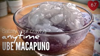 1 MINUTE Ube Macapuno Cake [upl. by Boatwright]