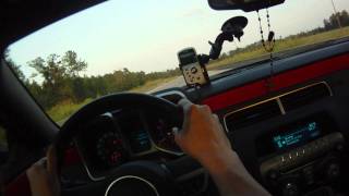 Helmet Cam daylight 2011 Camaro SS runs low 12s at Steele [upl. by Ihtraa]