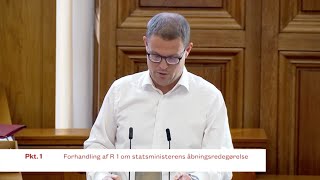 Christian Rabjerg Madsens tale ved Folketingets åbningsdebat [upl. by Asiela]