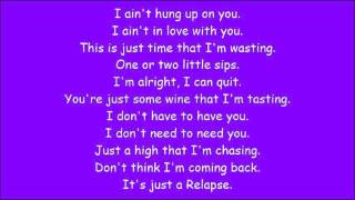 Carrie Underwood  Relapse Lyrics [upl. by Medin]