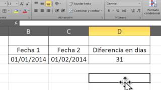 Excel saber días entre dos fechas con formula [upl. by Giuseppe148]