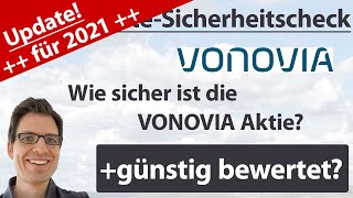 Vonovia Aktienanalyse – Update 2021 Wie sicher ist die Aktie günstig bewertet [upl. by Risa]