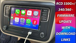 RCD 330G Plus RCD 340 RCD 360  How to Update Firmware For Apple CarPlay amp Android Auto [upl. by Magdalene389]