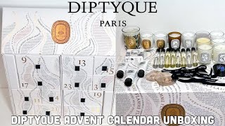 Diptyque Advent Calendar 510  Diptyque Advent Calendar Unboxing [upl. by Lemra100]