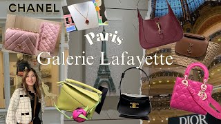 Galeries Lafayette Luxury Shopping in Paris I Chanel Dior Gucci Van Cleef amp Arpels Fendi Loewe [upl. by Ayim15]