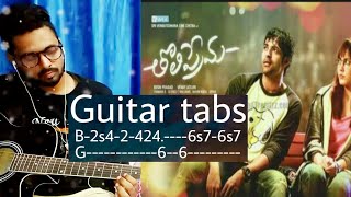 Ninnila song★Guitar tabs★Tholliprema movie [upl. by Jecho]