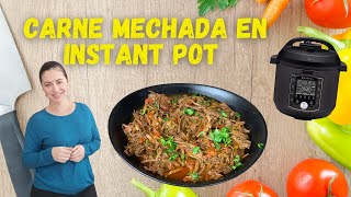 Como hacer carne mechada en instant Pot  Paso a paso [upl. by Tippets]