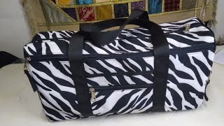 DIY travel bagduffle baghow to make a travel bag with free pattern [upl. by Ailuj]