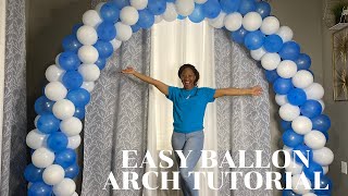 EASY SPIRAL BALLOON ARCH TUTORIAL USING A BALLOON ARCH KIT [upl. by Larsen]