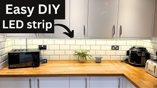 Kitchen Lighting Upgrade Easy Under Cabinet LED Strip [upl. by Ecyor308]