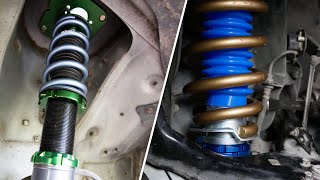 Coilovers vs Struts Whats the Difference [upl. by Ennovyhs]