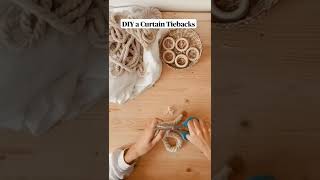 DIY a Curtain Tiebacks quotEasy Hackquot [upl. by Nus]