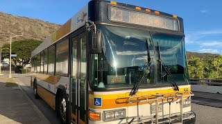 Honolulu TheBus Route 23Kahala Mall Bus 056 rare [upl. by Eissehc]