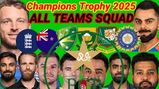 Champions Trophy 2025  All Teams Squad  ICC Champions Trophy 2025 All Teams Squad [upl. by Irrok]