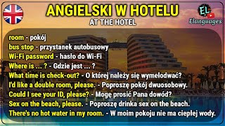 Angielski w hotelu zakwaterowanie wymeldowanie rezerwacja zwroty  At the hotel English [upl. by Anidal]