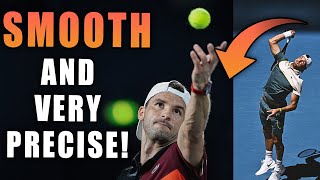 Grigor Dimitrov Serve Analysis Smooth Powerful And Precise [upl. by Feilak]