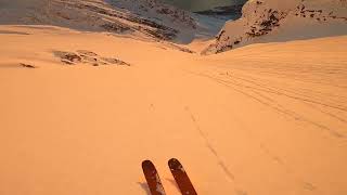 Sunset skiing in Lyngen Alps [upl. by Eiliak894]