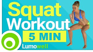 5 Minute Squat Workout [upl. by Tremml]