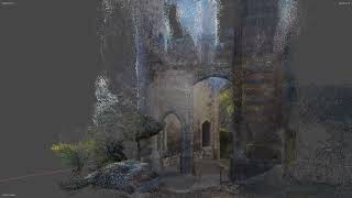 Metashape Point Cloud  DentdeLion medieval gatehouse  Insta 360 x3  Photogrammetry Part 1 [upl. by Slade510]