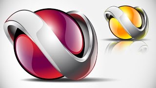 How to create FULL 3D Logo Design in Adobe Illustrator CS5 HD1080p V1 [upl. by Merla838]