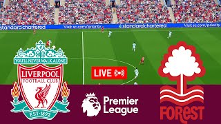 LIVE Liverpool vs Nottingham Forest Premier League 2425 Full Match  Video Game Simulation [upl. by Andri]