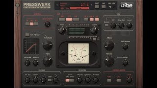 uhe PRESSWERK sidechain in MOTU Digital Performer 951 [upl. by Rafaelle]