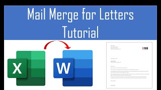 How to Mail Merge Letters  Word excel [upl. by Eimmelc]