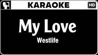 Westlife  My Love Karaoke Version  HQ Audio [upl. by Ahtar]