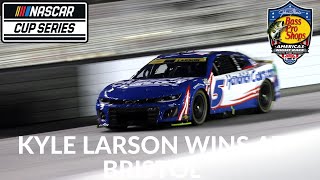 Kyle Larson Wins At Bristol [upl. by Ahseuqram]