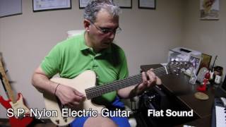 S P Nylon Electric Guitar Flat sound [upl. by Rednael258]