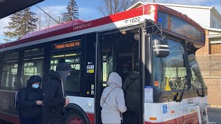 TTC Bus 35A Jane to Pioneer Village Stn at Jane Subway Station 1022 1029 [upl. by Dunc]