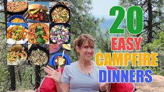 20 Delicious amp Simple Campfire Dinner Ideas [upl. by Subak]