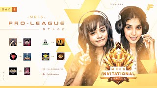 💥MRCS Invitational League  Day  1   Pro League Stage  24 Teams💥 Lekha amp SG Perfect  MRCS Live [upl. by Urias]