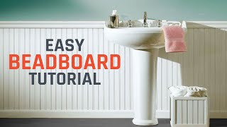 How to Install Beadboard or Wainscoting [upl. by Janerich]