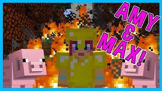 Amy amp Max Ep28 SAVING THE FOREST  Minecraft  Amy Lee33 [upl. by Acinomad439]