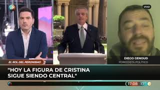 Nota a DIEGO GENOUD El peronismo tras el escándalo y las causas de Alberto Fernández [upl. by Ayortal]