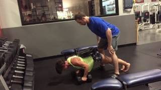 Weighted Eccentric Potentiation Partner Pushups [upl. by Asirac981]