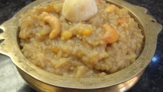 கோவில் சக்கரை பொங்கல்  Sakarai Pongal In Tamil  Jaggery Pongal  Gowri Samayalarai [upl. by Hayotal626]