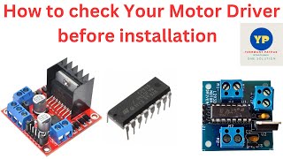 Check L293N motor driver before use Procedure [upl. by Gerard66]