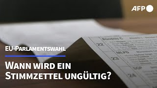 Europawahl Das ist mit dem Stimmzettel erlaubt  AFP [upl. by Yrod621]