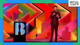 Jack Whitehall welcomes this years nominees and our key workers audience  The BRIT Awards 2021 [upl. by Asilat]